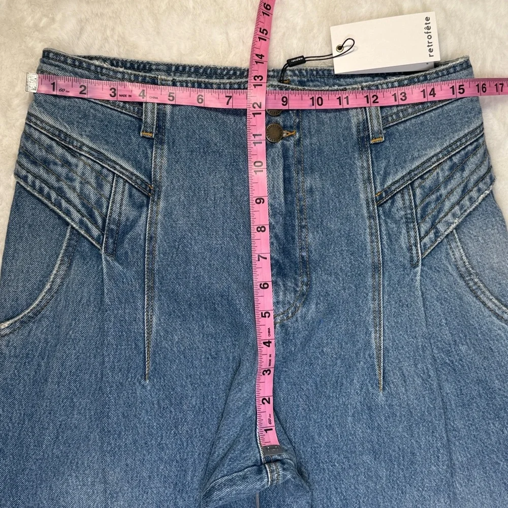 Retrofete‎ Revolve Miriam Pant Jeans 28 Brookhaven High Rise Baggy Pleated NEW - Picture 11 of 17